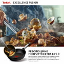 Сковорода Tefal Excellence Fusion, 28см, алюміній, бакеліт, чорний