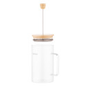Френч-прес ARDESTO Midori, 800мл, боросилікатне скло, бамбук, прозорий