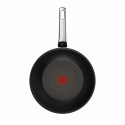 Сковорода ВОК Tefal Excellence Fusion,28см, алюміній, нержавіюча сталь, бакеліт, чорний