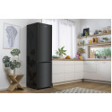 Холодильник з нижн. мороз. камерою Gorenje, 200х60х60см, 2 двері, 235( 96)л, А++, NoFrost+ , LED дисплей, Зона св-ті, чорний