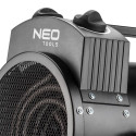 Теплова гармата електрична Neo Tools, 2кВт, 50м2, 330м3/год, нагрів. елемент - нерж. сталь, IPX4, чорний, 2.92кг