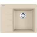 Мийка кухонна Franke Centro, фраграніт, прямокутник, з крилом, 620х500х200мм, чаша - 1, накладна, CNG 611-62 TL , бежевий