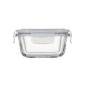 Контейнер для зберігання харчових продуктів ARDESTO Gemini 0.31л, боросилікатне скло, пластик, квадратний, прозорий