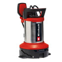 Насос дренажний Einhell GE-DP 7535 N LL ECO 750Вт, 18500л/год, вис. 9м, глиб. 7м, нержавіюча сталь, 5.7кг