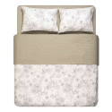 КПБ 2,0сп ARDESTO Gloria, підковдра 200х220см, простирадло 230х240см, наволочки (2) 50х70см, 100% бавовна, сатин, квіти, бежевий