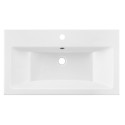 Раковина, умивальник ARDESTO Sati, штучний камінь, прямокут., з отвором для змішувача, з отвором для переливу, 495x390x158мм, накладний, білий