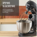 Кухонна машина Tefal Bake Partner 1100Вт, чаша-метал, корпус-пластик, насадок-8, чорний