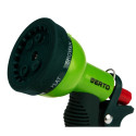 Зрошувач ручний Verto, пістолетний, 1/2"-3/4", 6 функцій, регулювання напорурегулювання напору / розпилу води, тримач двокомпонентний