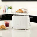 Тостер Russell Hobbs Eden 800Вт, пластик, підігрів,разморозка, білий