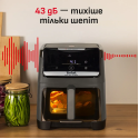 Мультипіч Tefal Easy Fry Silence XXL, 1800Вт, чаша-7, сенсорне керув., 10 програм, з віконцем, пластик, темно-сірий