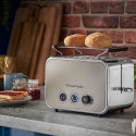 Тостер Russell Hobbs Distinctions 2-Slice 1670Вт, підігрів, розморожування, пластик, сріблясто-сірий