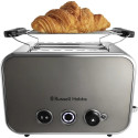 Тостер Russell Hobbs Distinctions 2-Slice 1670Вт, підігрів, розморожування, пластик, сріблясто-сірий