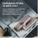 Фен Rowenta T-Shape Maestria Nano Foldable, 1700Вт, 3 режими, іоніз-я, хол. обдув, кейс, рожевий
