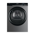 Сушильна машина Haier тепловий насос, 9кг, A+++, 59,5см, дисплей, пара, cріблястий