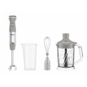 Блендер Tefal заглибний Quickchef+ 1000Вт, 3в1, чаша-800мл, чопер-1000мл, турборежим, сріблясто-сірий