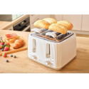 Тостер Sencor 1860Вт, підігрів, розморожування, 4 слоти, пластик, білий