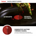 Сковорода ВОК Tefal Excellence Fusion,28см, алюміній, нержавіюча сталь, бакеліт, чорний