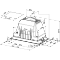Витяжка Faber вбудована, 70см, 1219м.куб/год, Inka Lux Smart Ev8 X A70, нерж