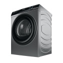 Сушильна машина Haier тепловий насос, 9кг, A+++, 59,5см, дисплей, пара, cріблястий