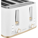 Тостер Sencor 1860Вт, підігрів, розморожування, 4 слоти, пластик, білий