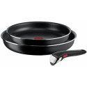 Набір посуду Tefal Ingenio Easy Cook & Clean, змінна ручка, 3предметів, алюміній, бакеліт, чорний