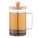 Френч-прес ARDESTO Midori, 800мл, боросилікатне скло, бамбук, прозорий