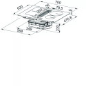 Варильна повверхня Franke індукційна, 70см, розширена зона, вбудована витяжка, Booster, 1050м.куб/год, A++, автовідключення, чорний