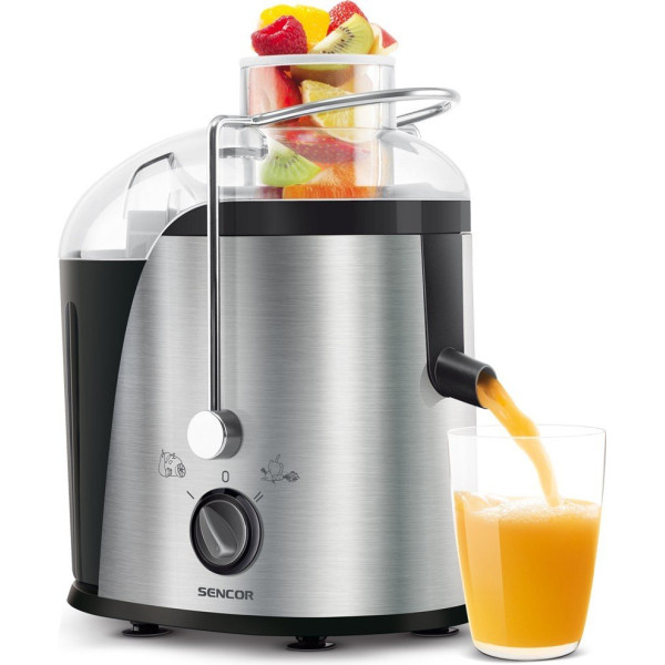 Соковитискач Sencor відцентрований 400Вт, жмих-1.2л, пластик/метал, сірий