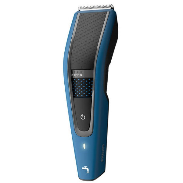 Машинка для стриження Philips Series 5000, акум., роторний мотор, насадок-3, сталь, чорно-синій