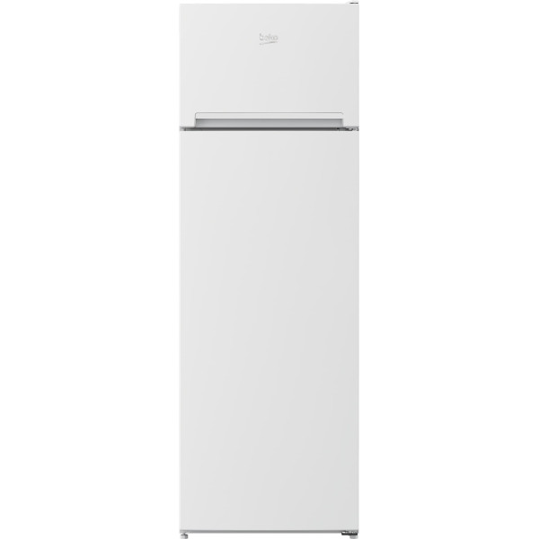 Холодильник Beko з верxн. мороз., 161x57x54, xолод.відд.-204л, мороз.відд.-46л, 2дв., E, ST, білий