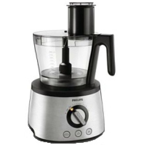 Кухонна машина Philips Avance Collection 1300Вт, чаша-пластик, корпус-метал, насадок-12, метал-чорний