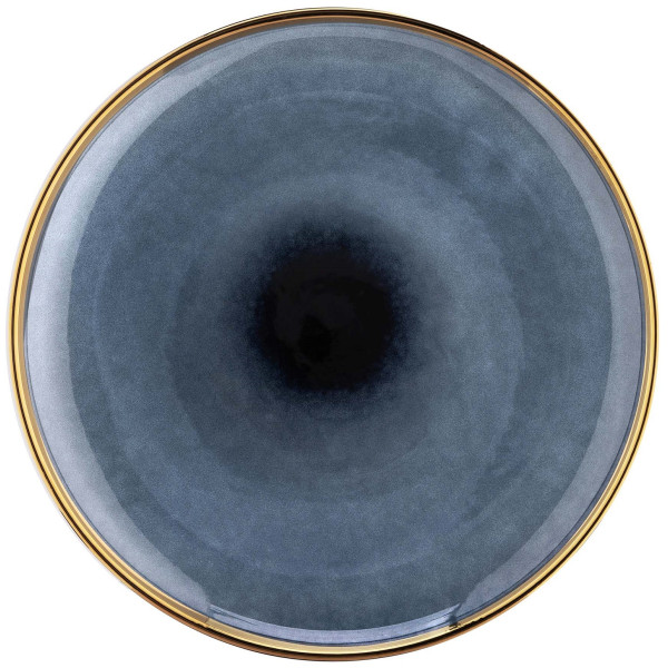 Тарілка обідня ARDESTO Andria, 25.7см, кераміка, синьо-сірий