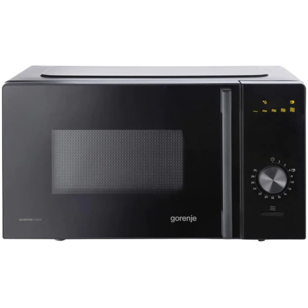 Мікрохвильова піч Gorenje, 20л, мех. керув., 700Вт, гриль, інвертор, чорний
