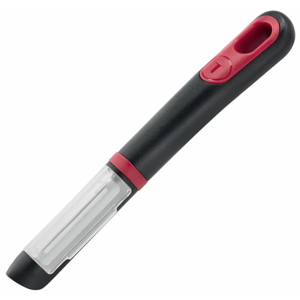Овочечистка Tefal Ingenio+, нержавіюча сталь, пластик, червоно-чорний