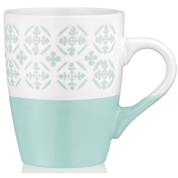 Чашка ARDESTO Ornament, 320мл, кераміка, блакитно-білий