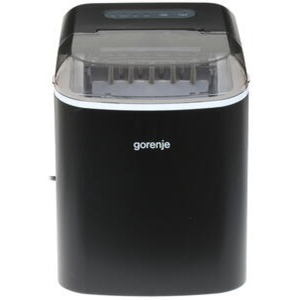 Льодогенератор побутовий Gorenje, 12кг/добу, 2.2л, дисплей, чорний