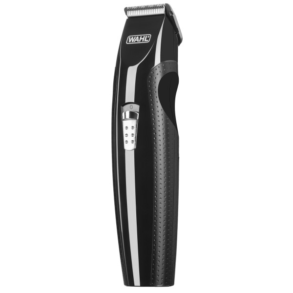 Тример WAHL Mustache&Beard, для бороди і вусів, ААx2, в комплекті, роторний мотор, насадок-4, гребінець, підставка, сталь, чорний