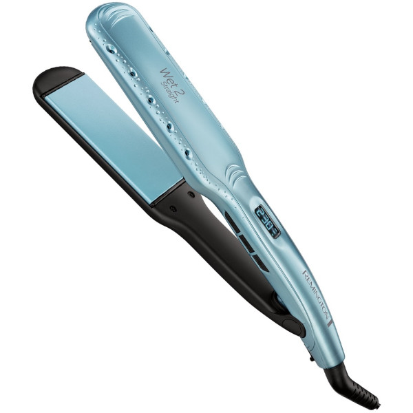 Випрямляч Remington Wet 2 Straight, 62Вт, темп.режимів-10, 140-230С, дисплей, кераміка, блакитний