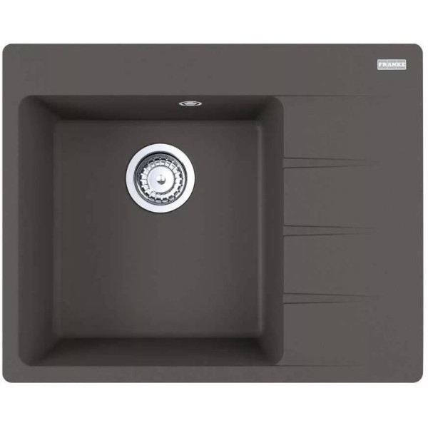 Мийка кухонна Franke Centro, фраграніт, прямокутник, з крилом, 620х500х200мм, чаша - 1, врізна, CNG 611-62 TL, сірий сланець