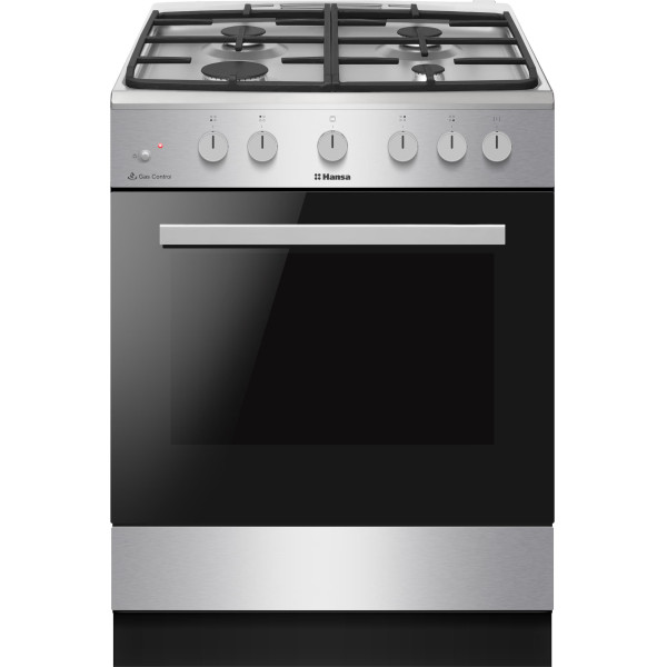 Плита Hansa газова, 70л, 60x60см, чавун, нерж