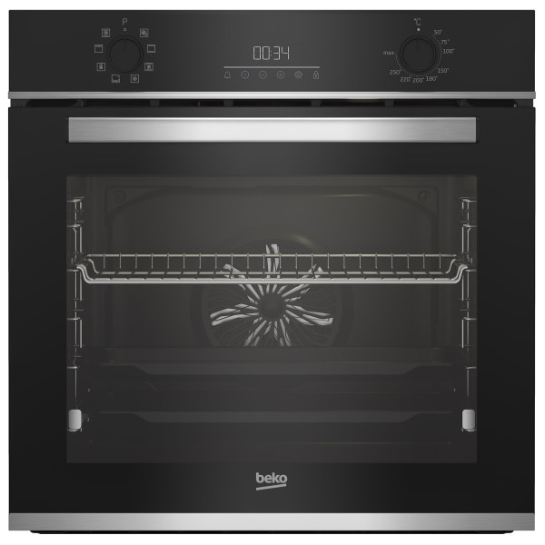 Духова шафа Beko електрична, 72л, A, дисплей, конвекція, чорний