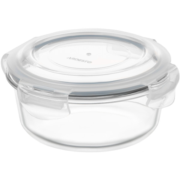 Контейнер для зберігання харчових продуктів ARDESTO Gemini 0.62л, боросилікатне скло, пластик, круглий, прозорий