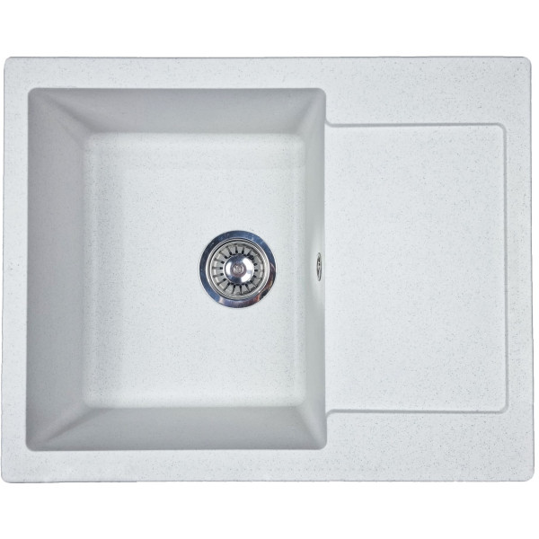 Мийка кухонна Adamant Minimal, штучний камінь, прямокут., з крилом, 615х495х200мм, чаша - 1, врізна, Old stone