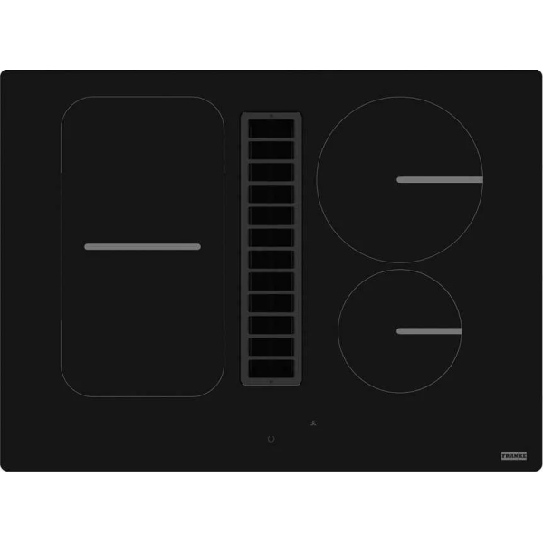 Варильна повверхня Franke індукційна, 70см, розширена зона, вбудована витяжка, Booster, 1050м.куб/год, A++, автовідключення, чорний