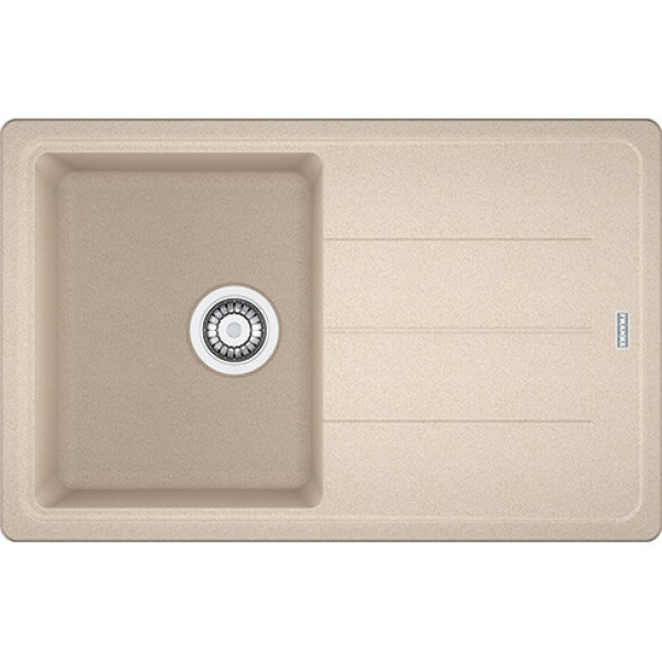 Мийка кухонна Franke Basis, фраграніт, прямокутник, з крилом, 780х500х200мм, чаша - 1, накладна, BFG 611-78, бежевий
