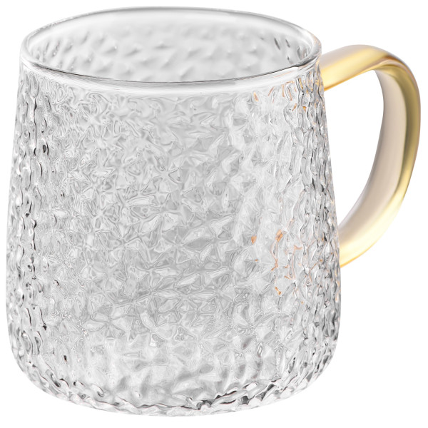 Набір чашок ARDESTO Dew, 350мл, 4шт, боросилікатне скло, прозорий