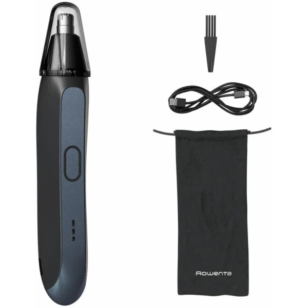 Тример Rowenta Performance, для носа та вух, акумулятор, сталь, синій