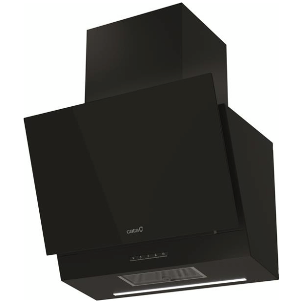 Витяжка похила Cata, 60см, 1350м.куб/год, Thalassa 600 xgbk, чорний