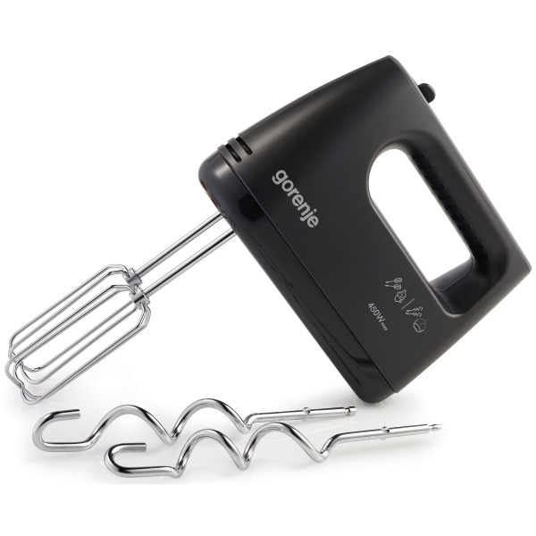 Міксер Gorenje ручний 450Вт, насадки-4, турборежим, чорний