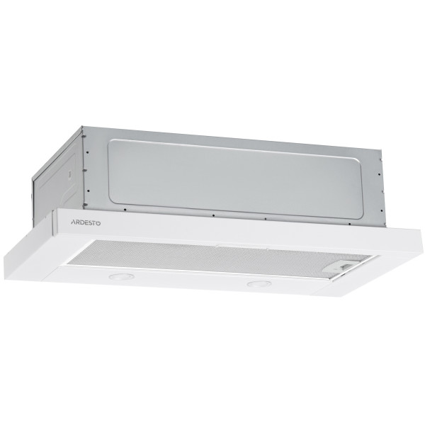 Витяжка ARDESTO телескопічна, 60см, 700м3ч, метал, 2х1Вт LED, кнопкове, білий